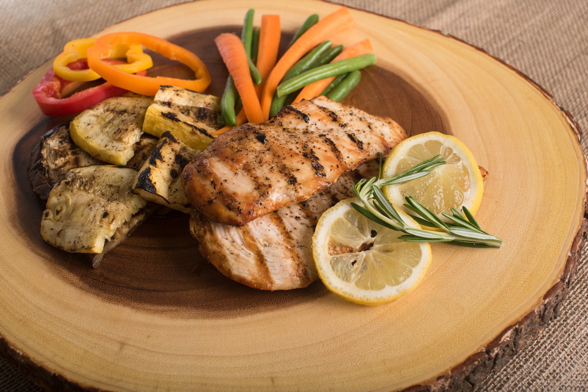 Grilled Salmon with Quinoa and Roasted Vegetables